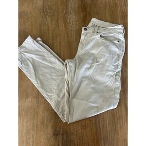 Abercrombie Fitch Men Skinny Stretch Pants Khaki Beige Size 30x32